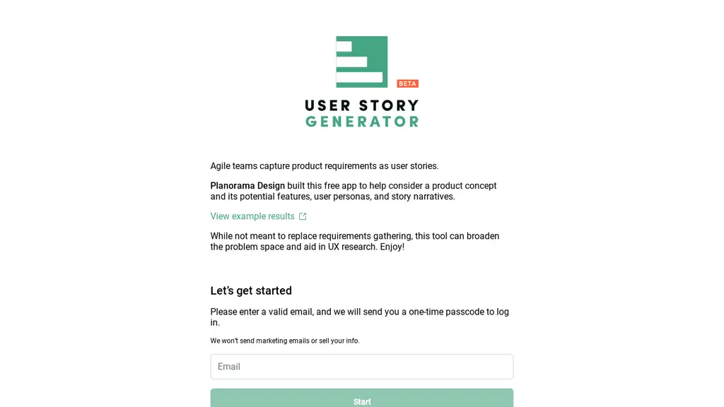 User Story Generator