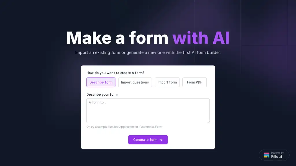 Fillout - AI Form Builder