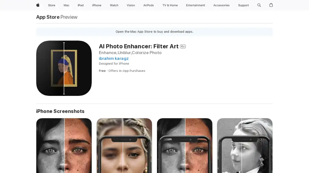 AI Photo Enhancer: Filter Art