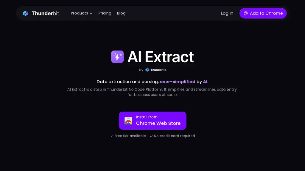 Thunderbit - AI Extract