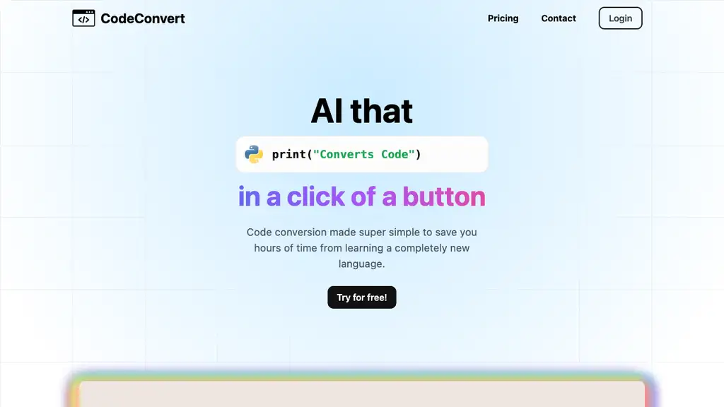 CodeConvert AI