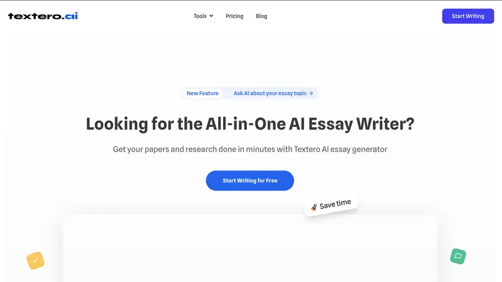Textero AI Essay Writer Pro