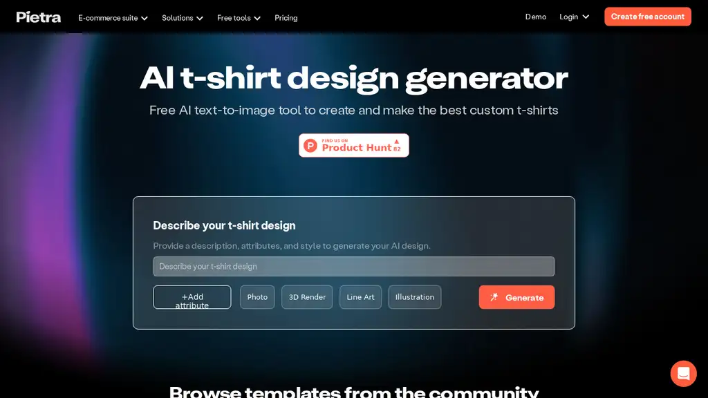 Pietra - T-shirt Design Generator