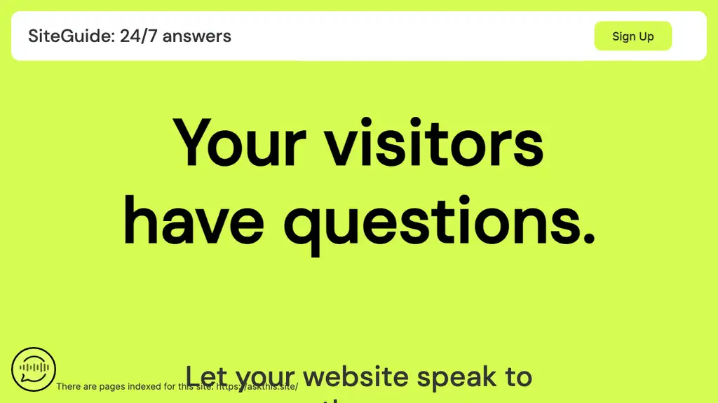 ASK THIS SITE