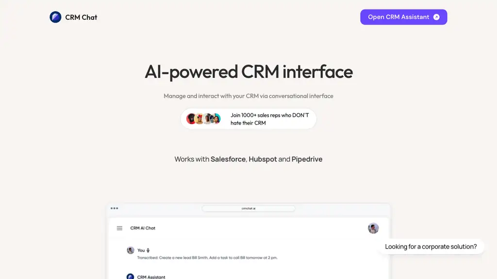 CRM Chat