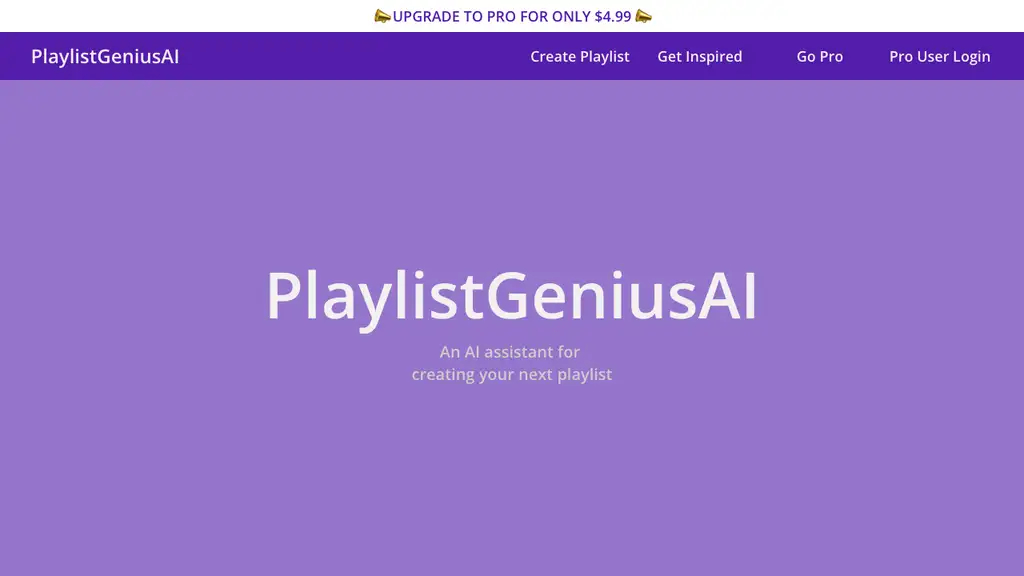 Playlist Genius