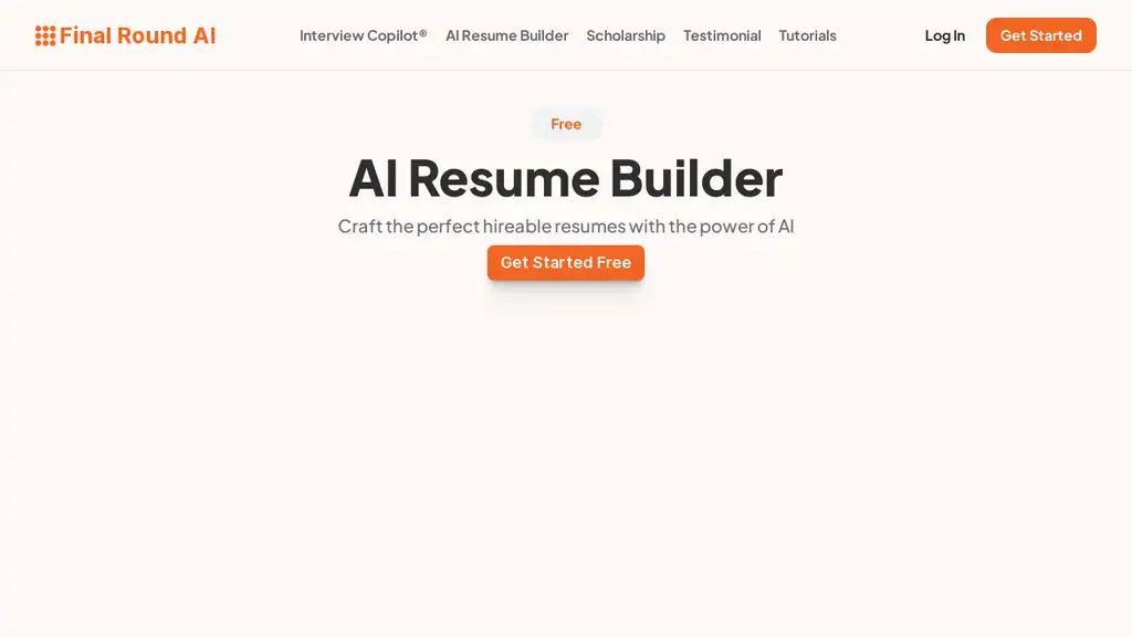 Final Round AI - AI Resume Builder
