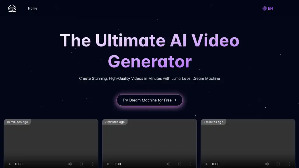 Luma AI Video Generator - Dream Machine