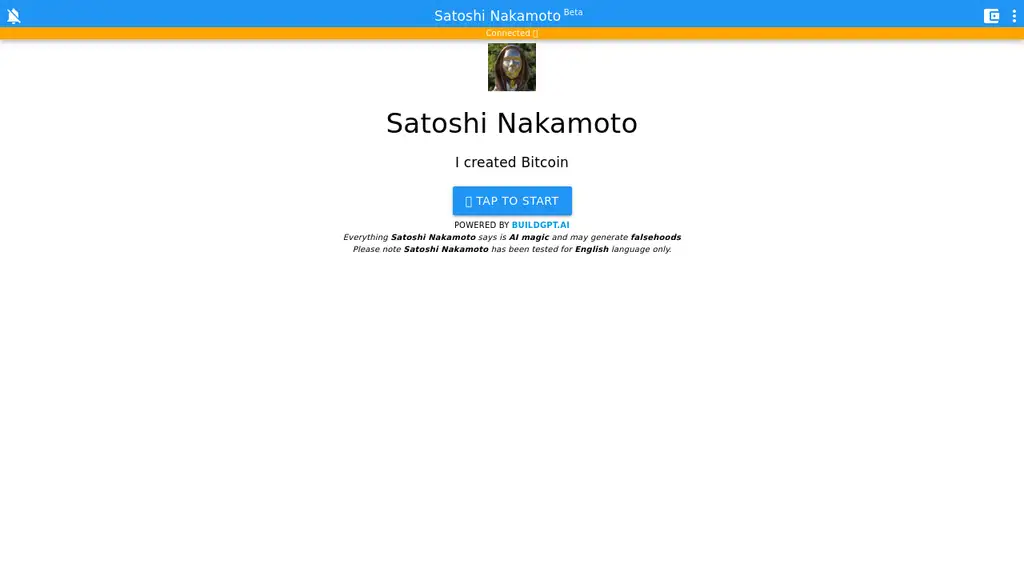 Satoshi Nakamoto Chatbot