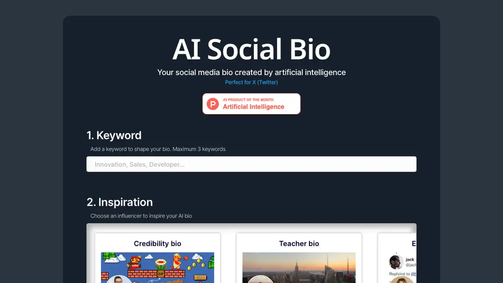 AI Social Bio