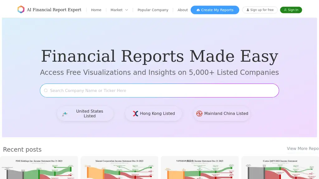 AI Financial Report Expert