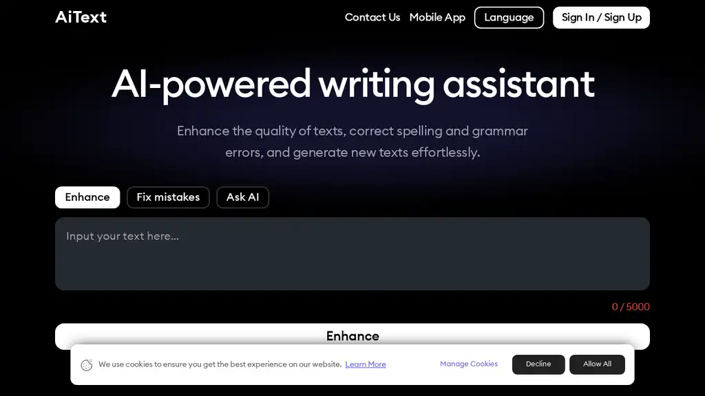 AiText - AI Writing Assistant