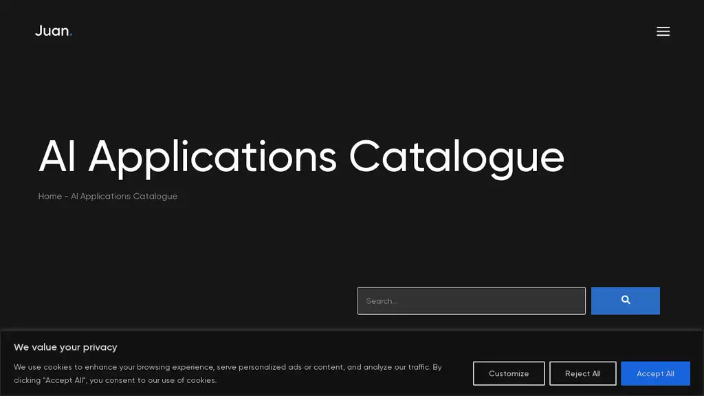 AI Application Catalogue