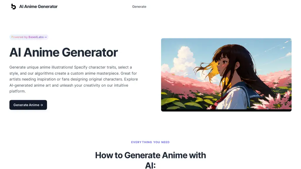 AI Anime Generator