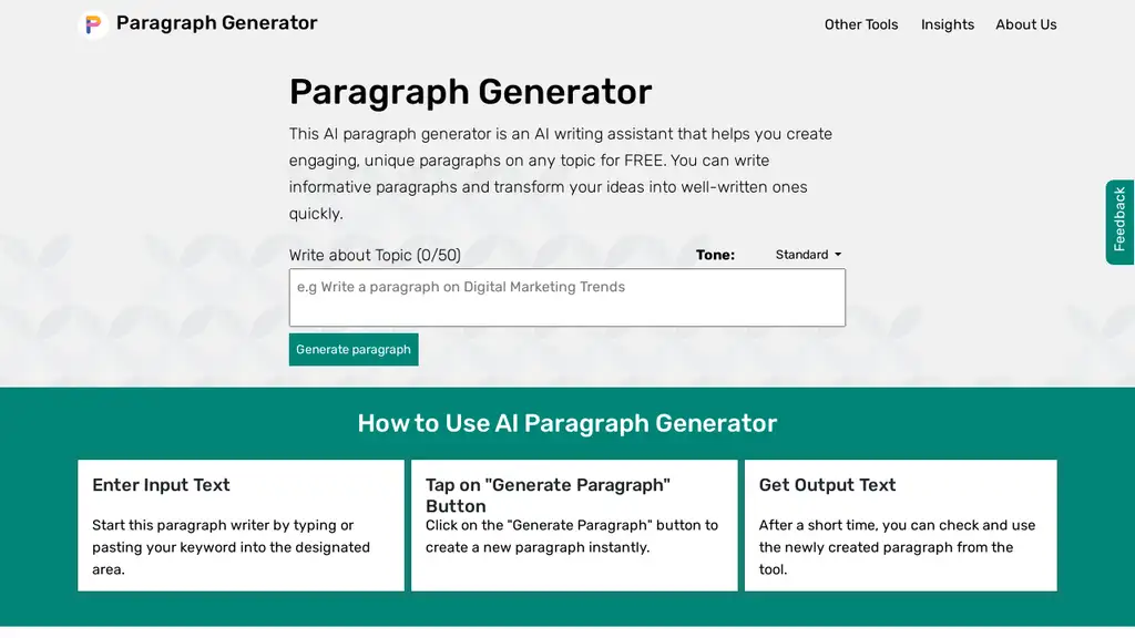 Paragraph Generator