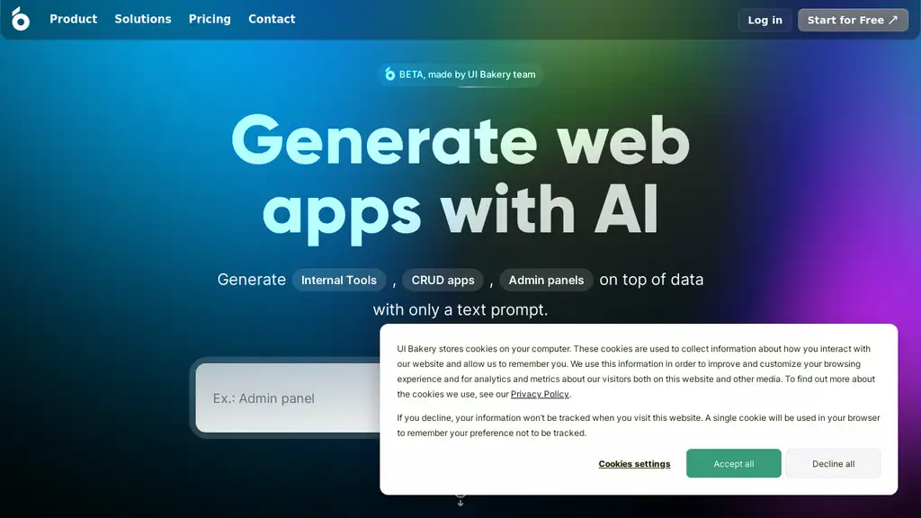 AI App Generator by UI Bakery