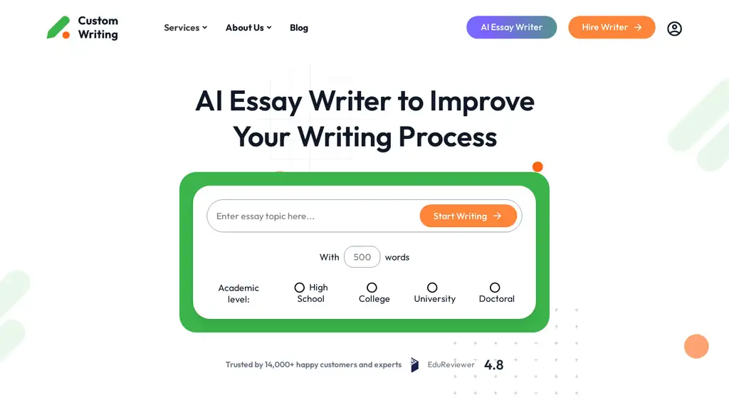 CustomWriting AI Essay Writer