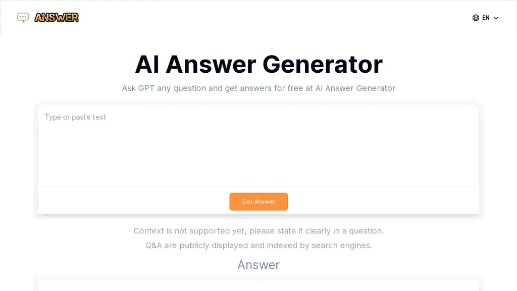 AI Answer Generator