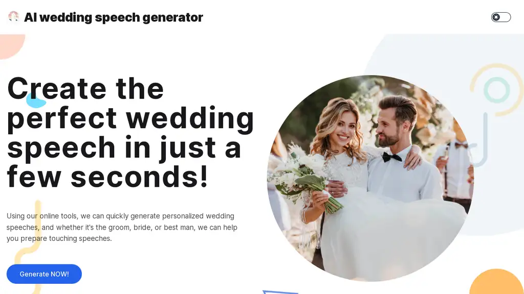 AI Wedding Speech Generator