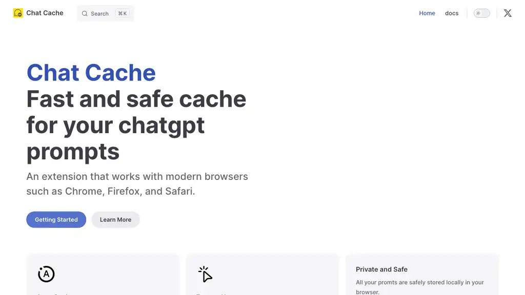 Chat Cache