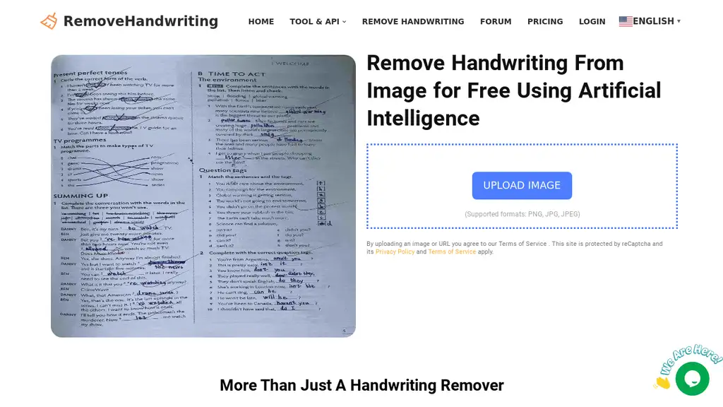 Handwriting Remover