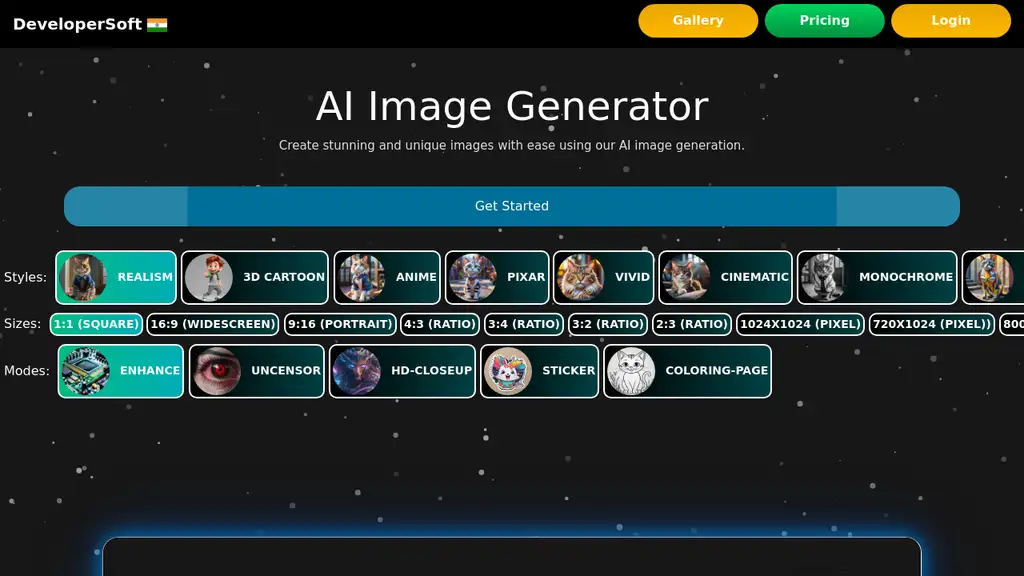 Developersoft AI Image Generator