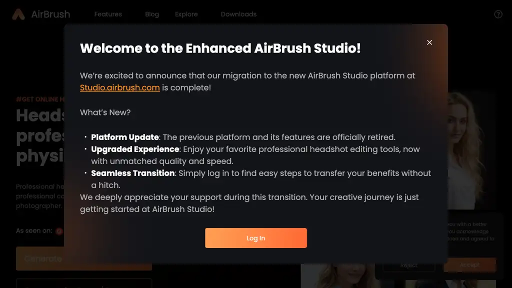 Airbrush AI Headshots