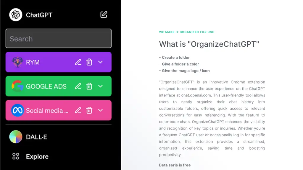 ChatGPT Organize