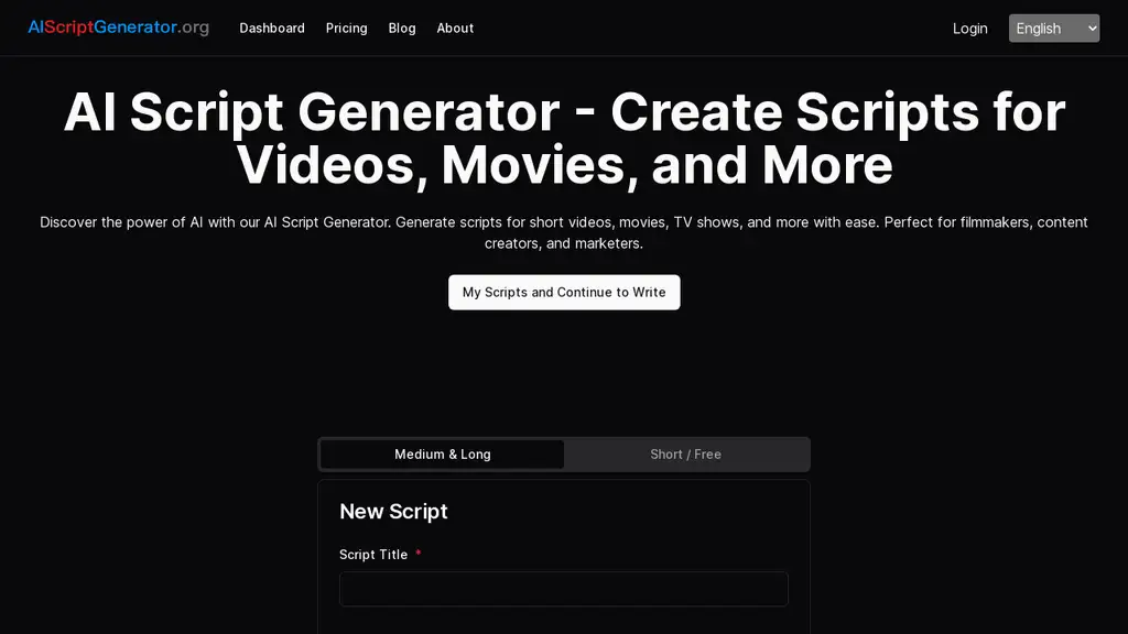 AI Script Generator