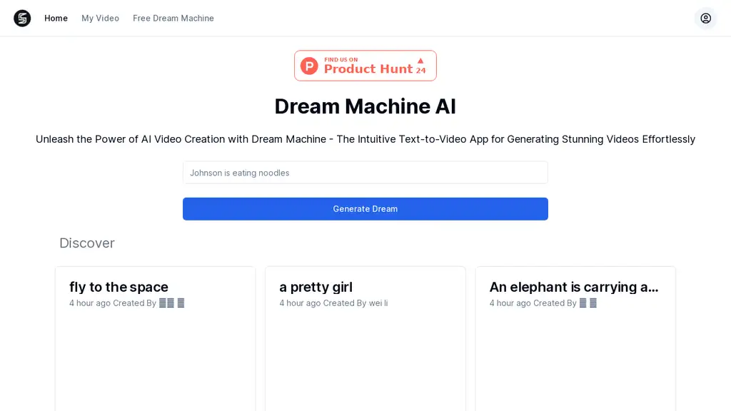 Dream Machine AI