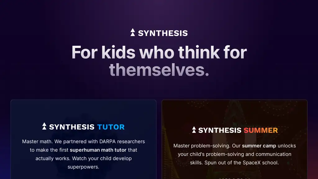 Synthesis Kids Think