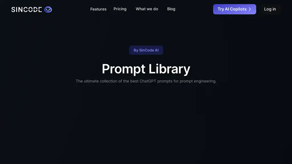 SinCode AI - Prompt Library
