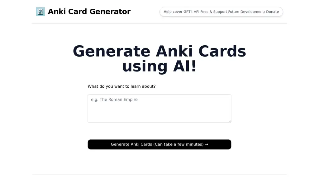 Anki Card Generator