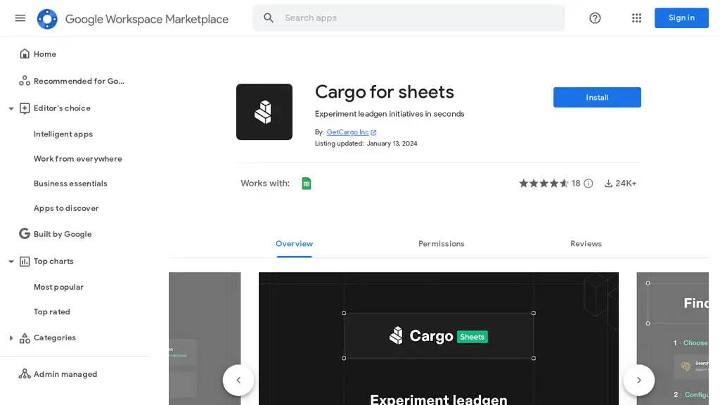 AI for Sheets by Cargo