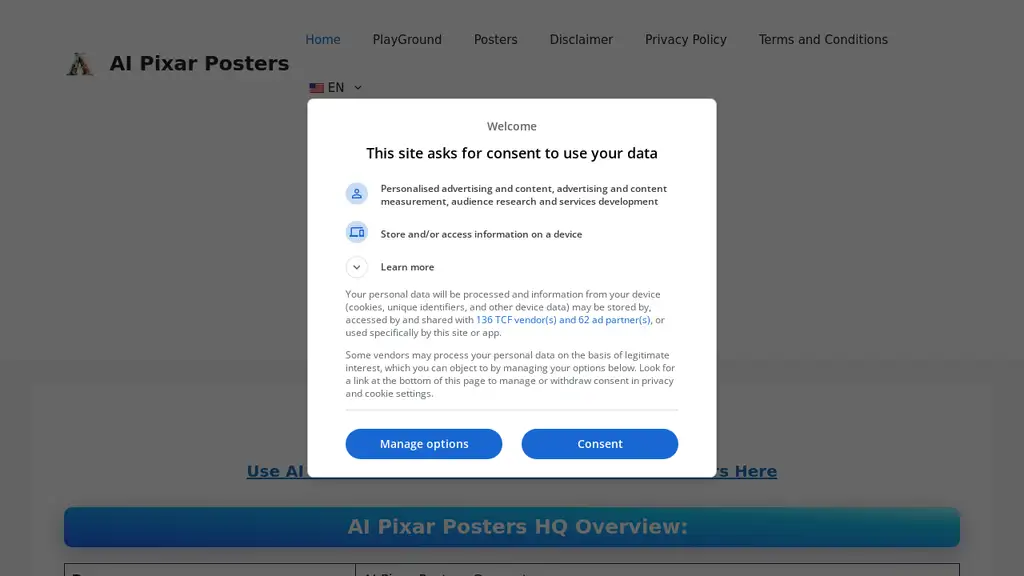 AI Pixar Posters