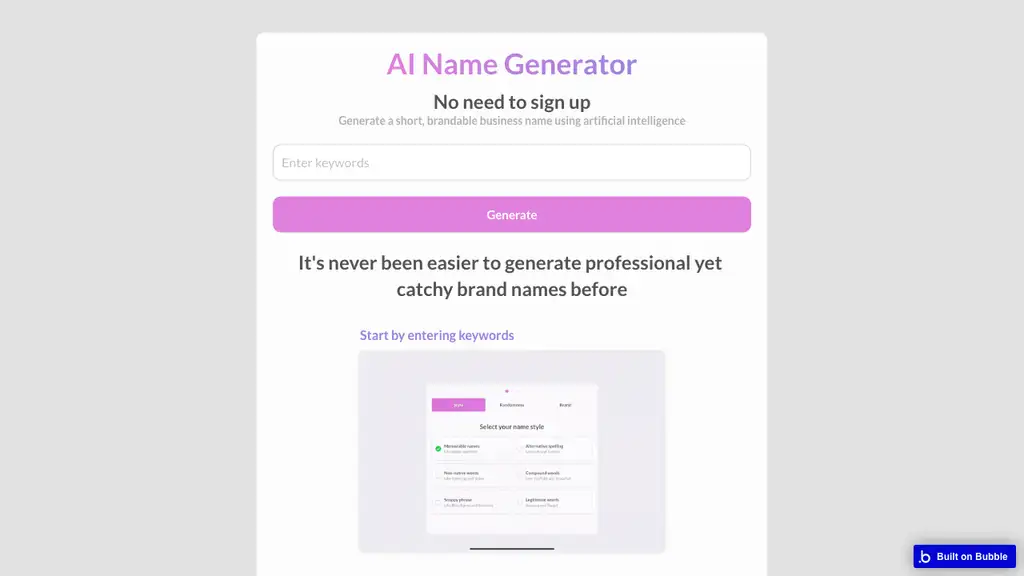 AI Name Generator
