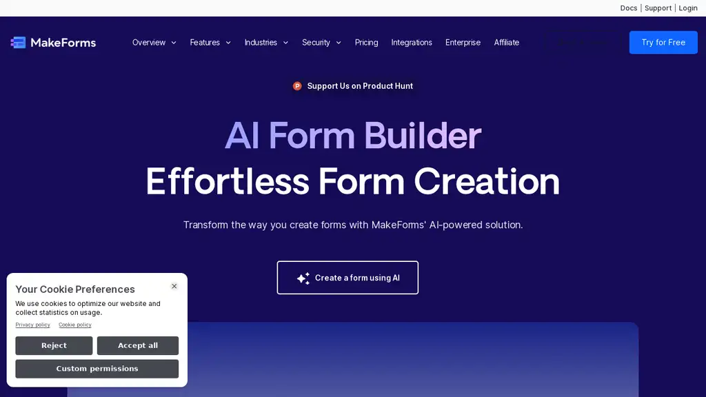 MakeForms AI Form Builder
