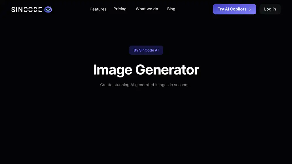 SinCode AI - Image Generator